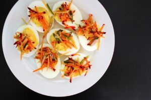 Guacamole Stuffed Eggs